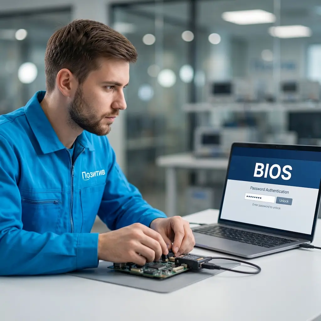 Снятие пароля BIOS ноутбука в Зеленоградске