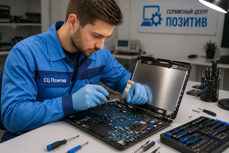 Ремонт шлейфа матрицы ноутбука в Зеленоградске