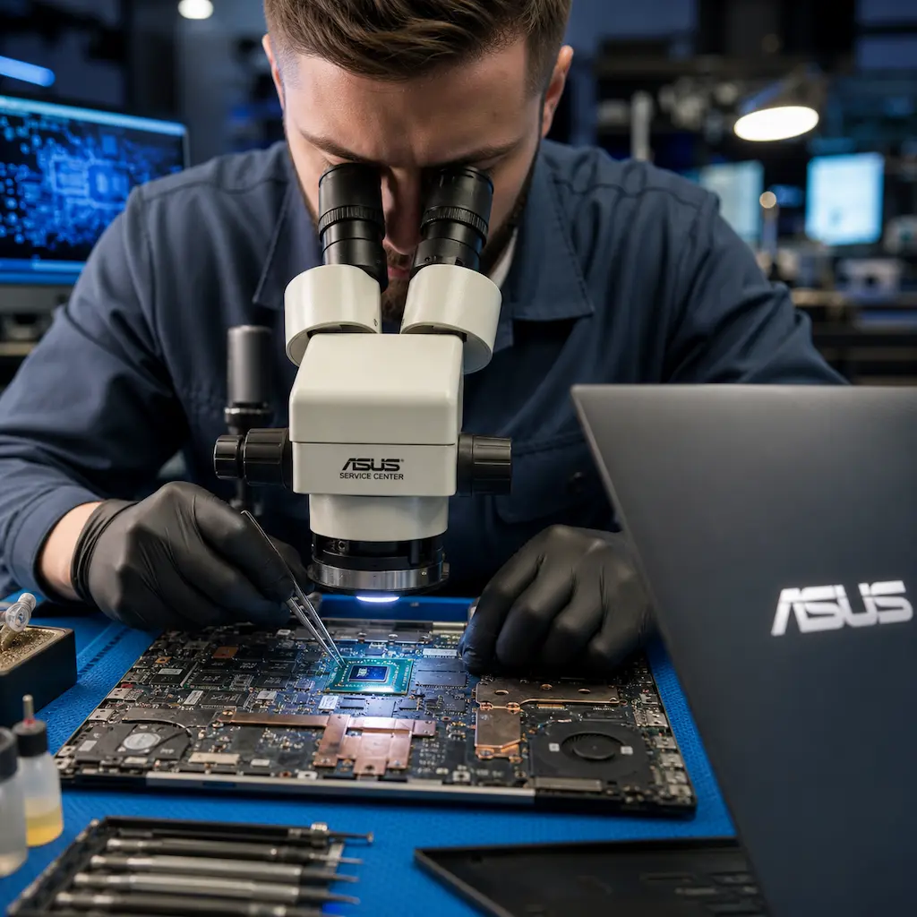 Замена видеокарты ноутбука Asus в Зеленоградске