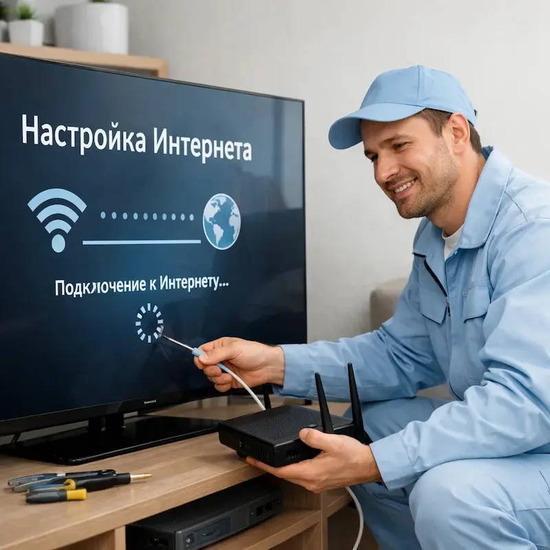 Настройка интернета на ТВ в Зеленоградске