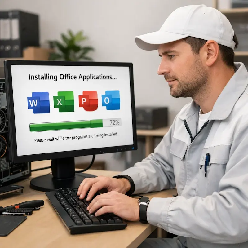 установка офисных программ на компьютер в Зеленоградске