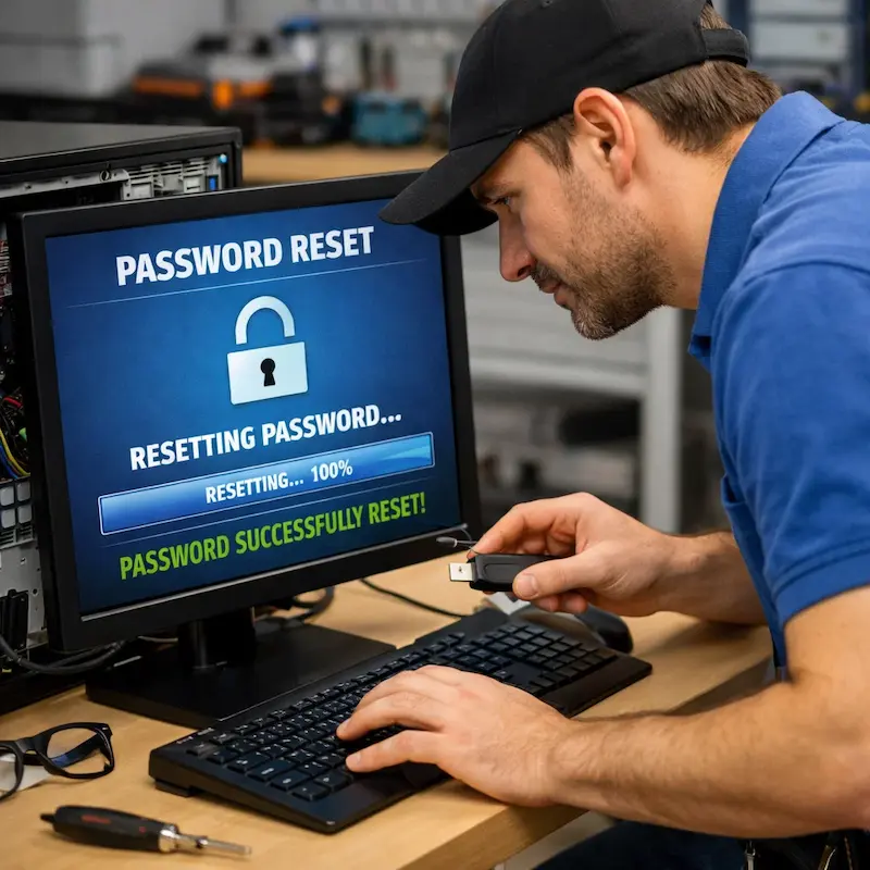 Сброс пароля от компьютера в Зеленоградске