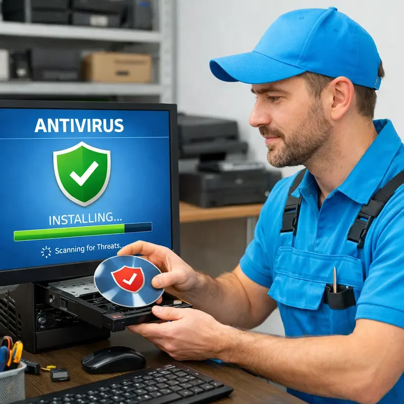 Установка антивируса в Зеленоградске на дому