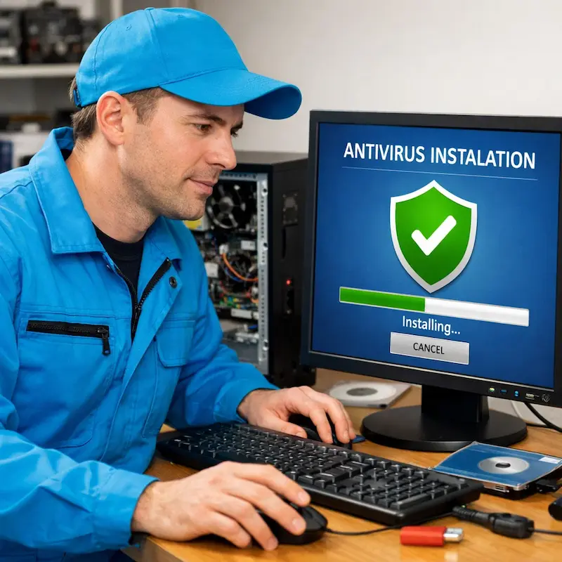 Установка антивируса на ноутбук в Зеленоградске