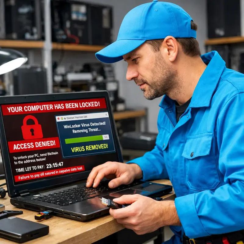 Поможем разблокировать компьютер и ноутбук в Зеленоградске